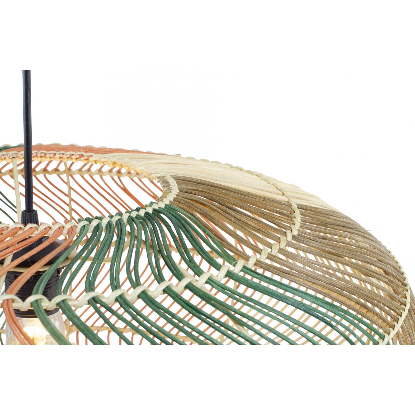 Suspension XXL en rotin 4 couleurs - ROSCO
