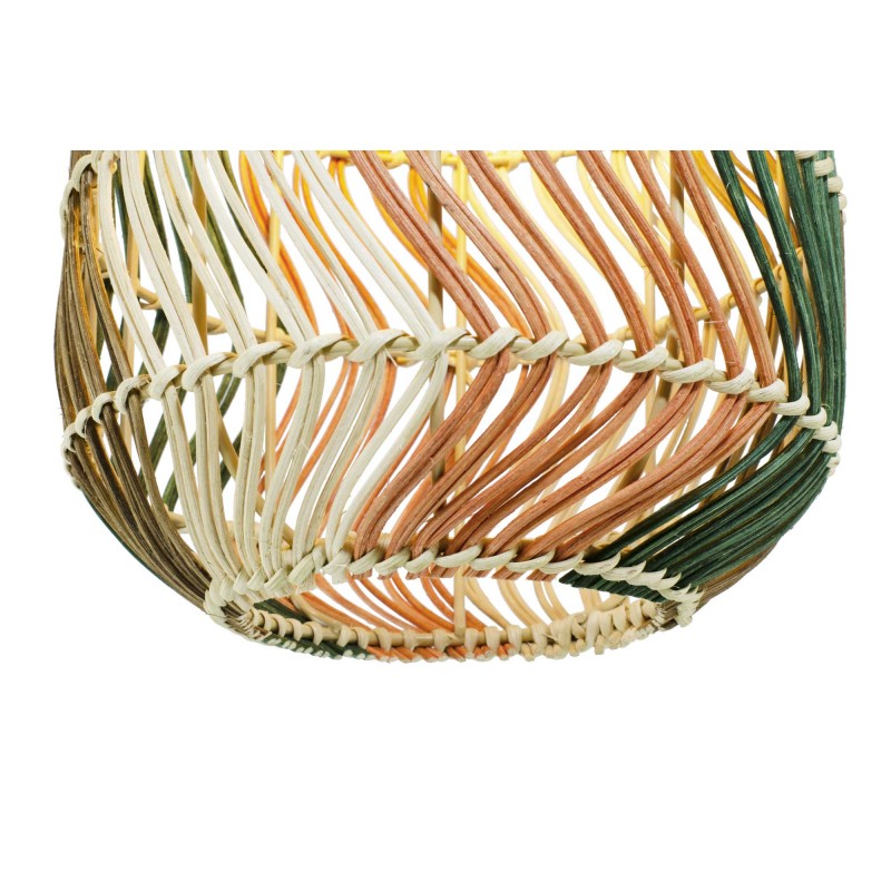 Suspension tube en rotin 4 couleurs - FOSCO