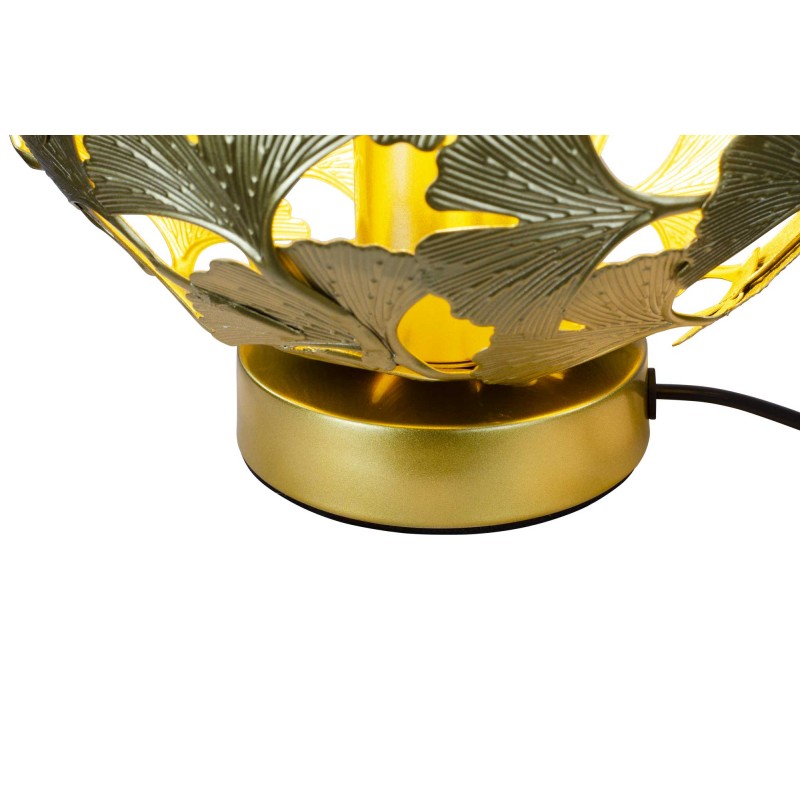 Lampe à poser en métal, motif feuilles de Ginkgo Biloba - OSMOSE