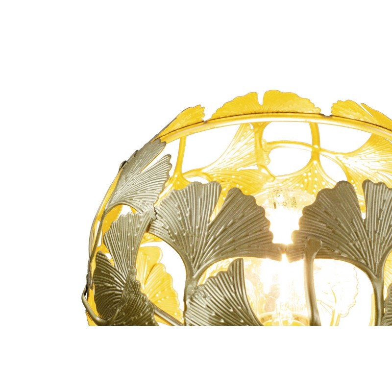 Lampe à poser en métal, motif feuilles de Ginkgo Biloba - OSMOSE
