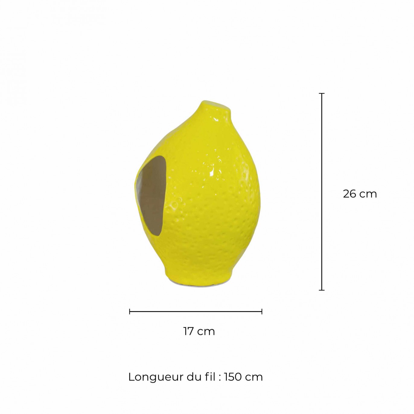 Lampe à poser en céramique citron - Tendance fruits été - LIMON
