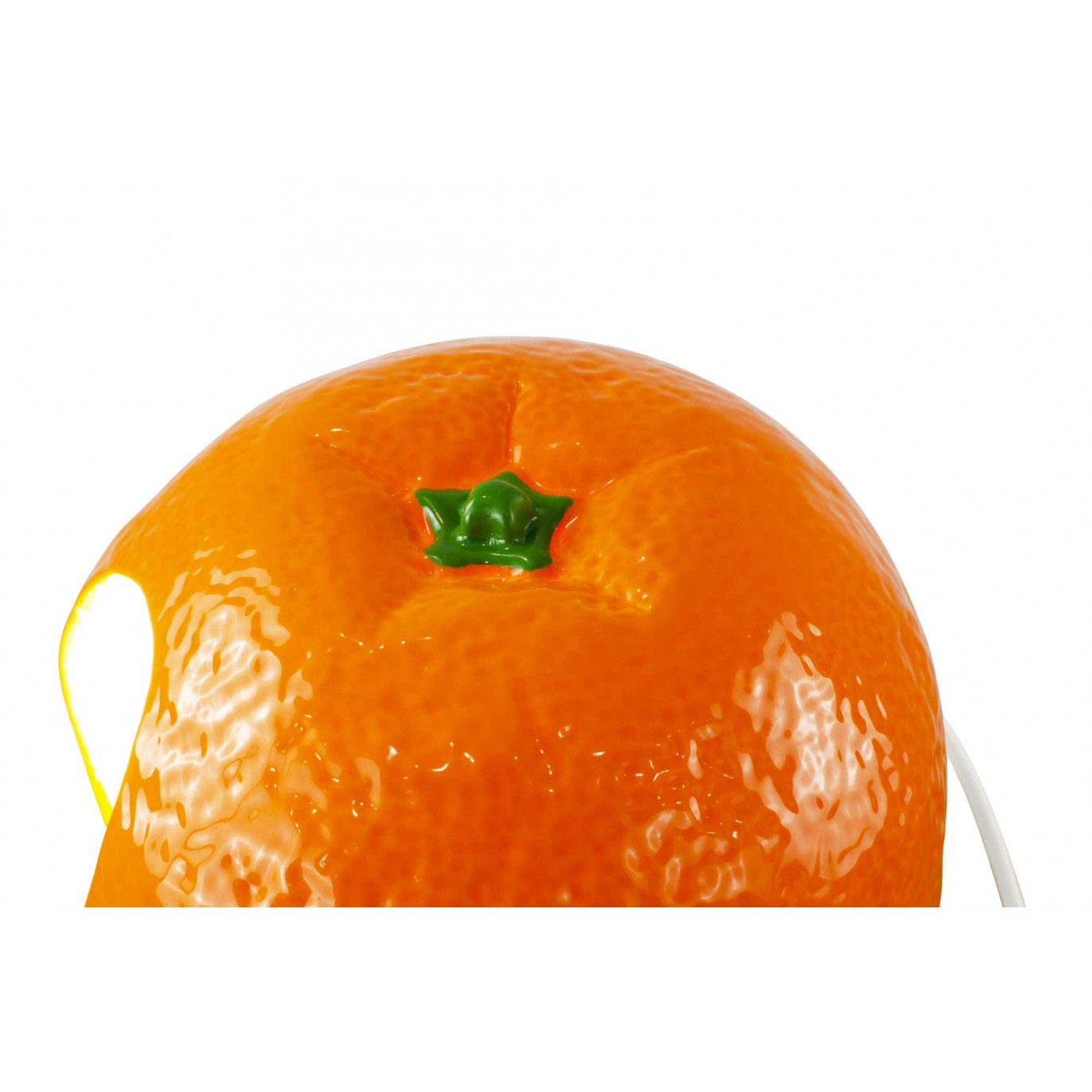 Lampe à poser en céramique orange - Tendance fruits été - NARAN