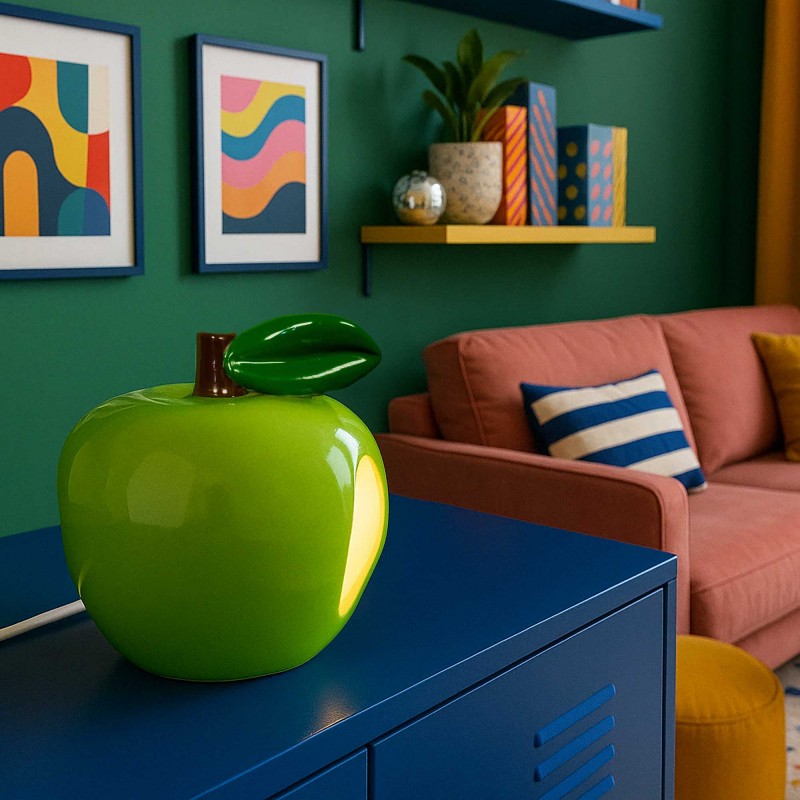Lampe à poser en céramique pomme - Tendance fruits été - ARLET