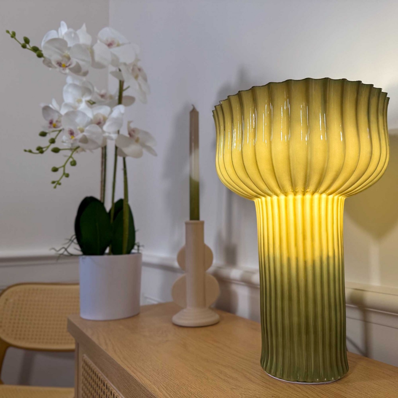 Lampe à poser en verre grande taille - NEMONE