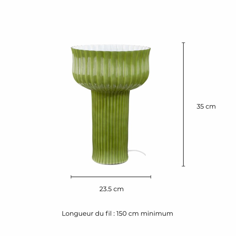 Lampe à poser en verre grande taille - NEMONE
