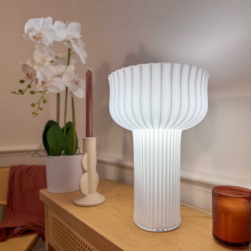 Lampe à poser en verre grande taille - NEMONE
