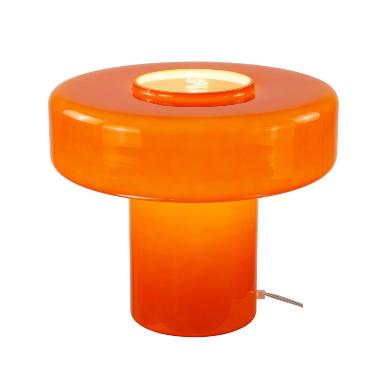 Lampe à poser XXL en verre coloré et style rétro - FOZA MAXI