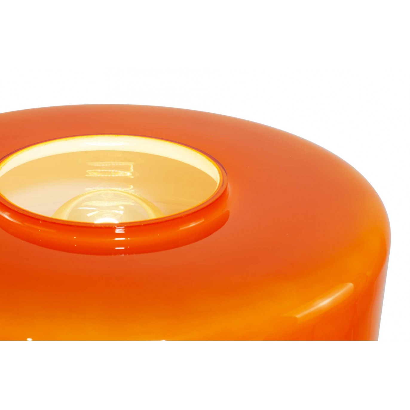 Lampe à poser XXL en verre coloré et style rétro - FOZA MAXI