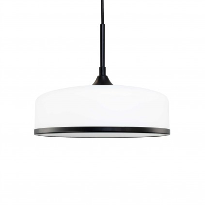 Suspension moderne en verre et métal - Ampoule incluse - GYRA