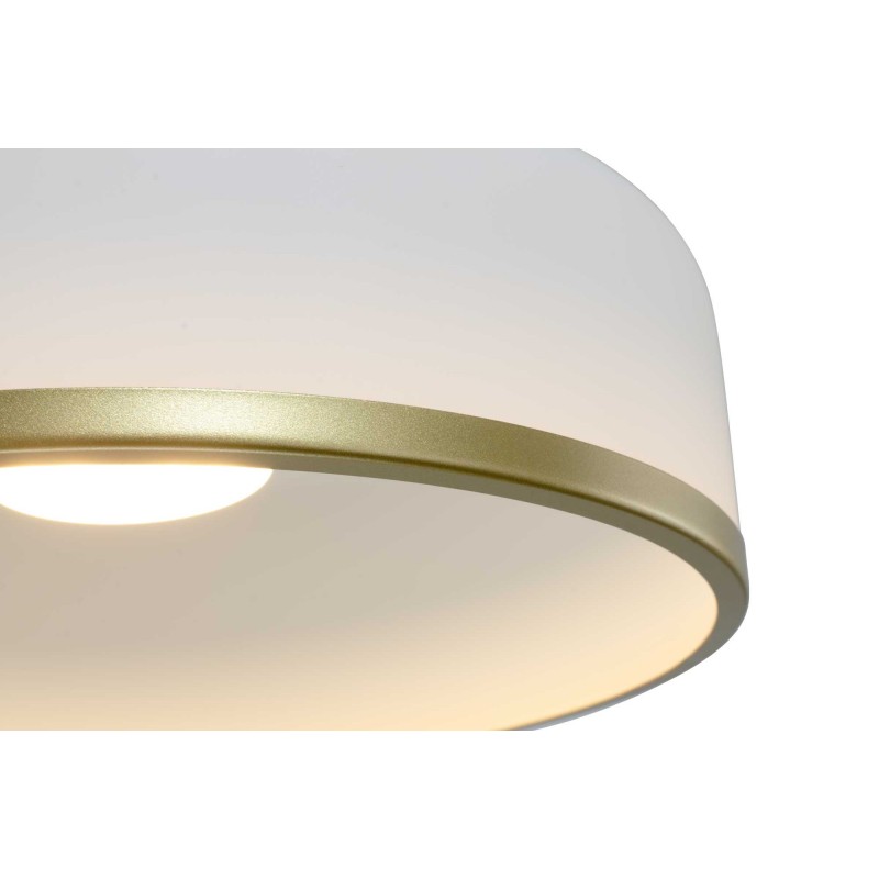 Suspension moderne en verre et métal - Ampoule incluse - GYRA