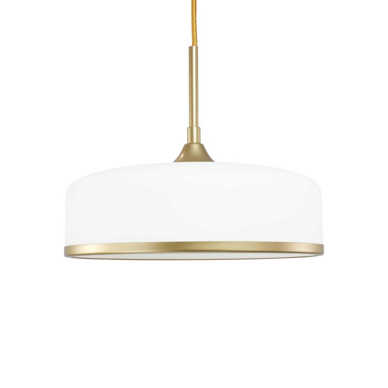 Suspension moderne en verre et métal - Ampoule incluse - GYRA