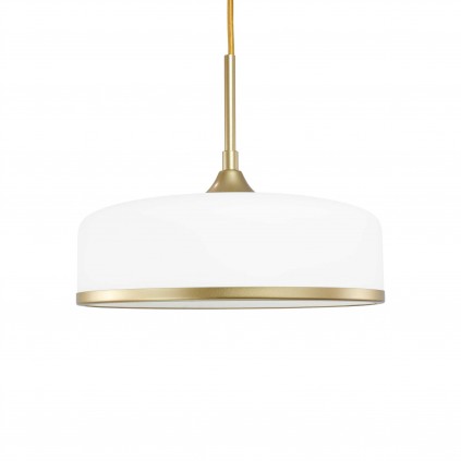 Suspension moderne en verre et métal - Ampoule incluse - GYRA