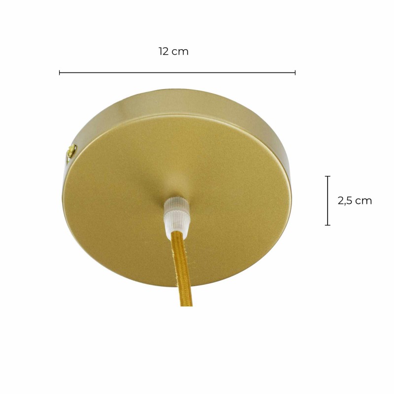 Suspension moderne en verre et métal - Ampoule incluse - GYRA