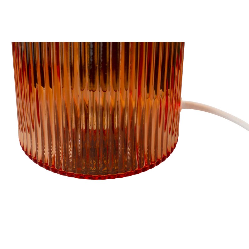 Lampe à poser en verre strié coloré - CHARMY