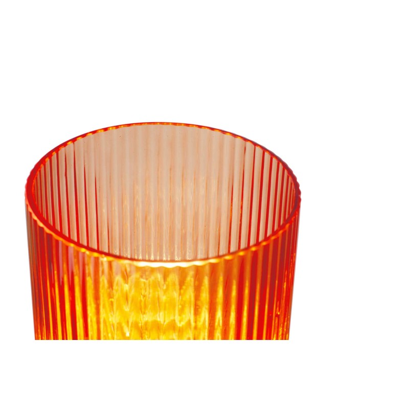 Lampe à poser en verre strié coloré - CHARMY