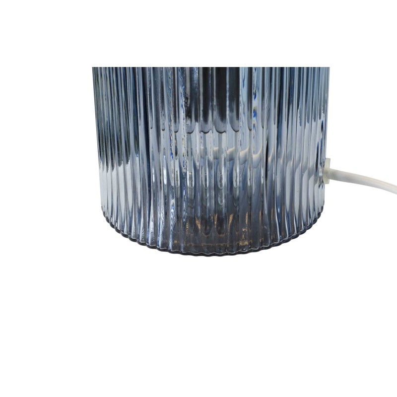 Lampe à poser en verre strié coloré - CHARMY