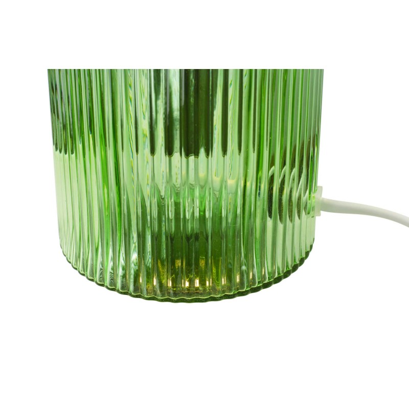Lampe à poser en verre strié coloré - CHARMY