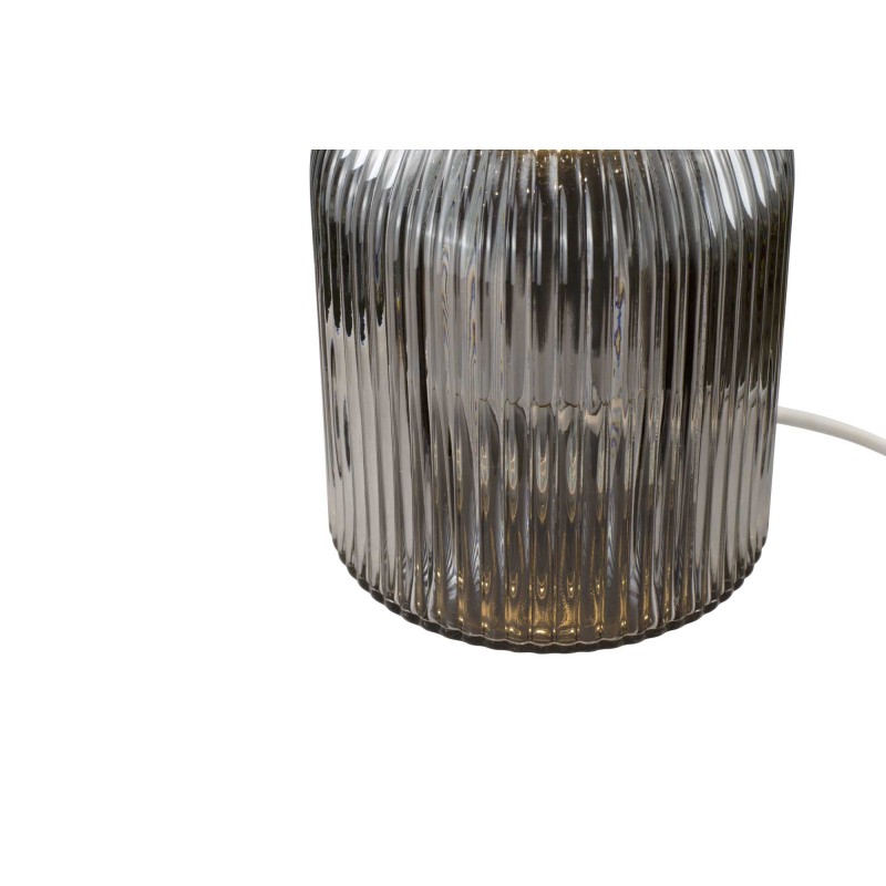 Lampe à poser en verre strié coloré - CHARMY