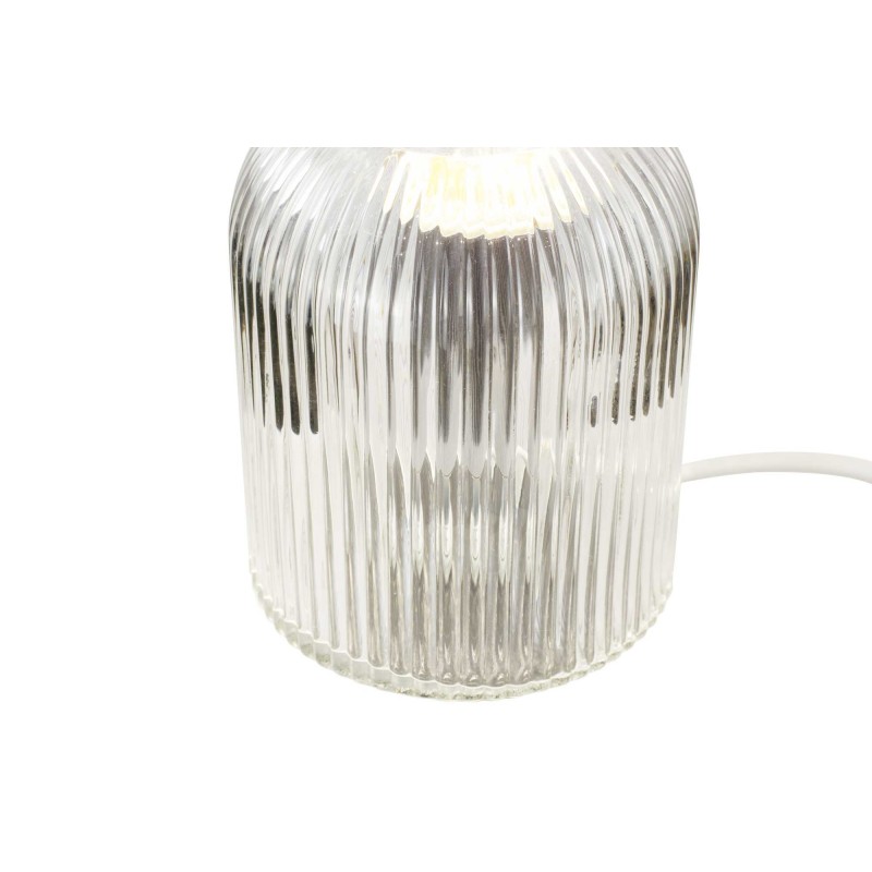 Lampe à poser en verre strié coloré - CHARMY