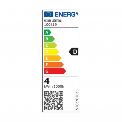 Ampoule LED LAGOS -  E14 - Flamme - Intensité moyenne - Blanc neutre - 4W / 4000K / 560lm - Verre blanc transparent