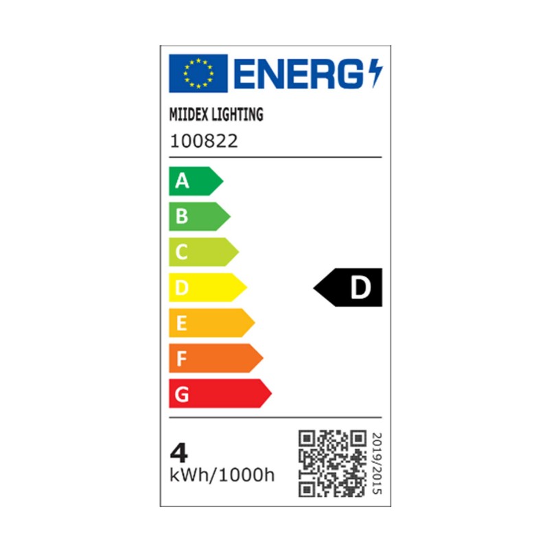 Ampoule LED CALI -  E14 - Coup de vent - Intensité moyenne - Blanc chaud - 4W / 2700K / 540lm - Verre blanc transparent