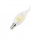 Ampoule LED CEBU -  E14 - Coup de vent - Intensité moyenne - Blanc neutre - 4W / 4000K / 560lm - Verre blanc transparent