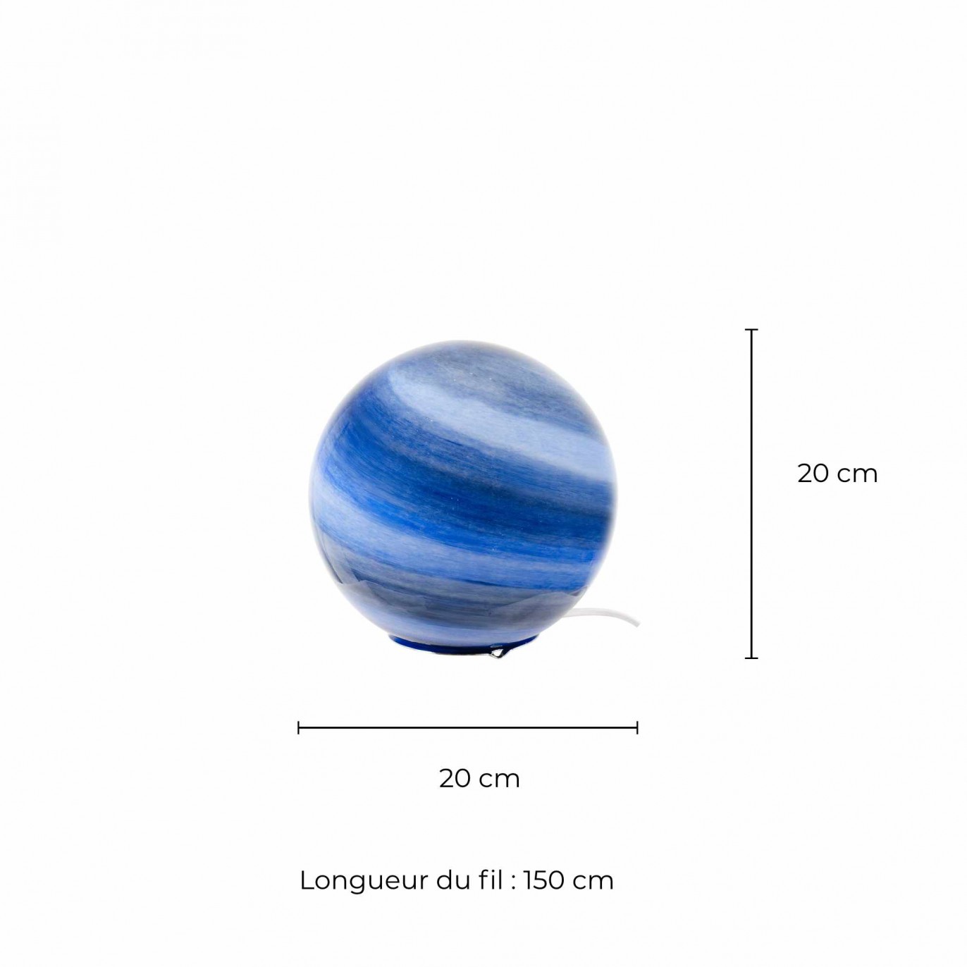 Lampe à poser en verre soufflé - ASTROLIS PM