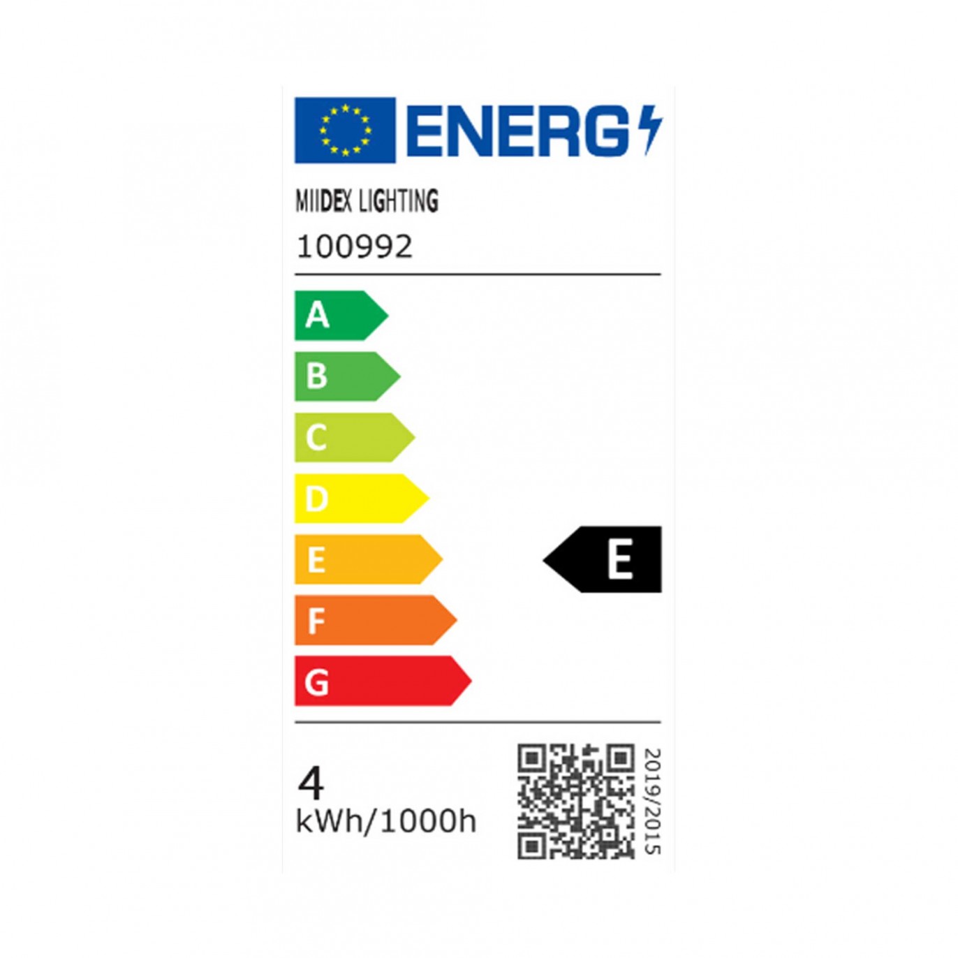 Ampoule LED OTTAWA - E27 - G60 -  Intensité moyenne - Blanc neutre - 4W / 4000K / 806lm - Verre blanc opaque