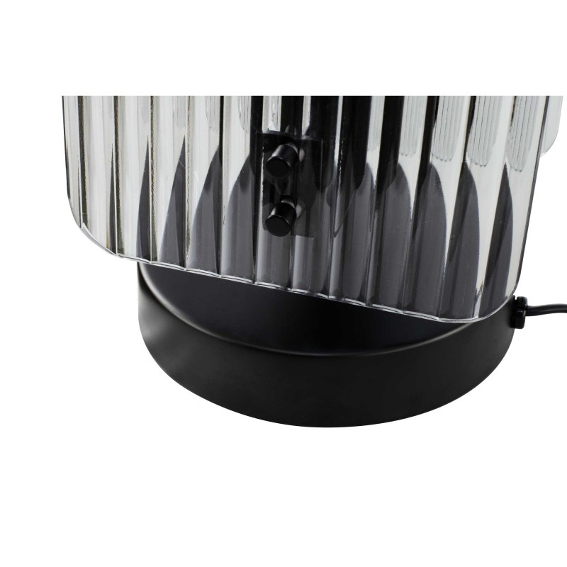 Lampe à poser en verre strié et métal - à monter - BOSCA