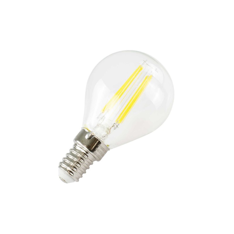 Ampoule LED KANO - E14 - P45 - Intensité moyenne - Blanc neutre -  6W / 4000K / 720 lm -  Verre transparent