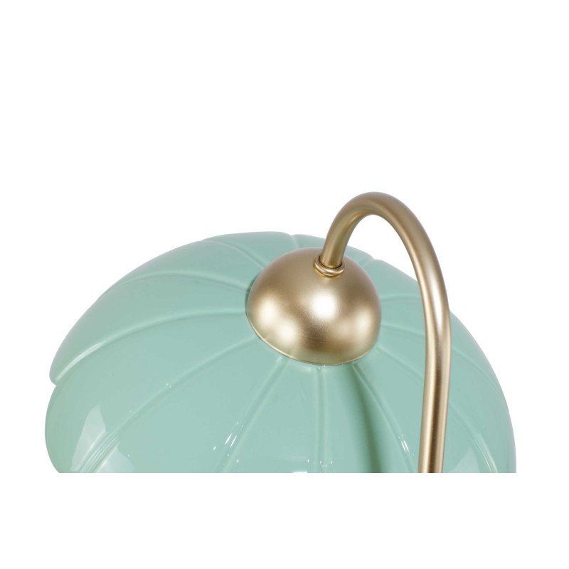 Lampe à poser en céramique colorée et métal rose gold - CLARIS