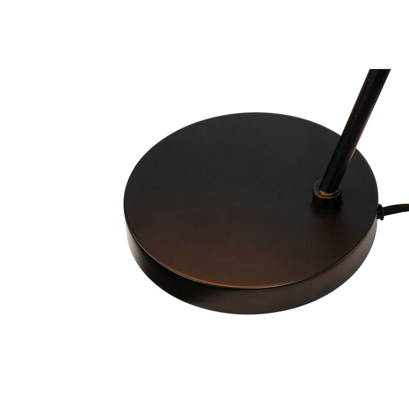 Lampe à poser en métal coloré velouté et cordon tissu - OLIE
