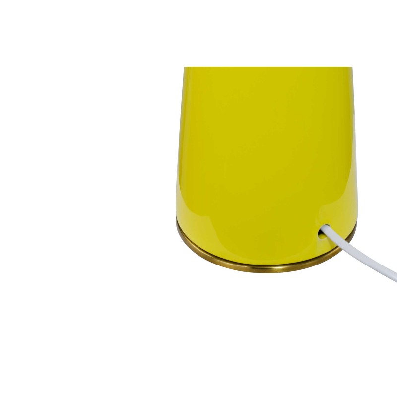 Lampe à poser en céramique colorée, verre et métal doré - COLYNE