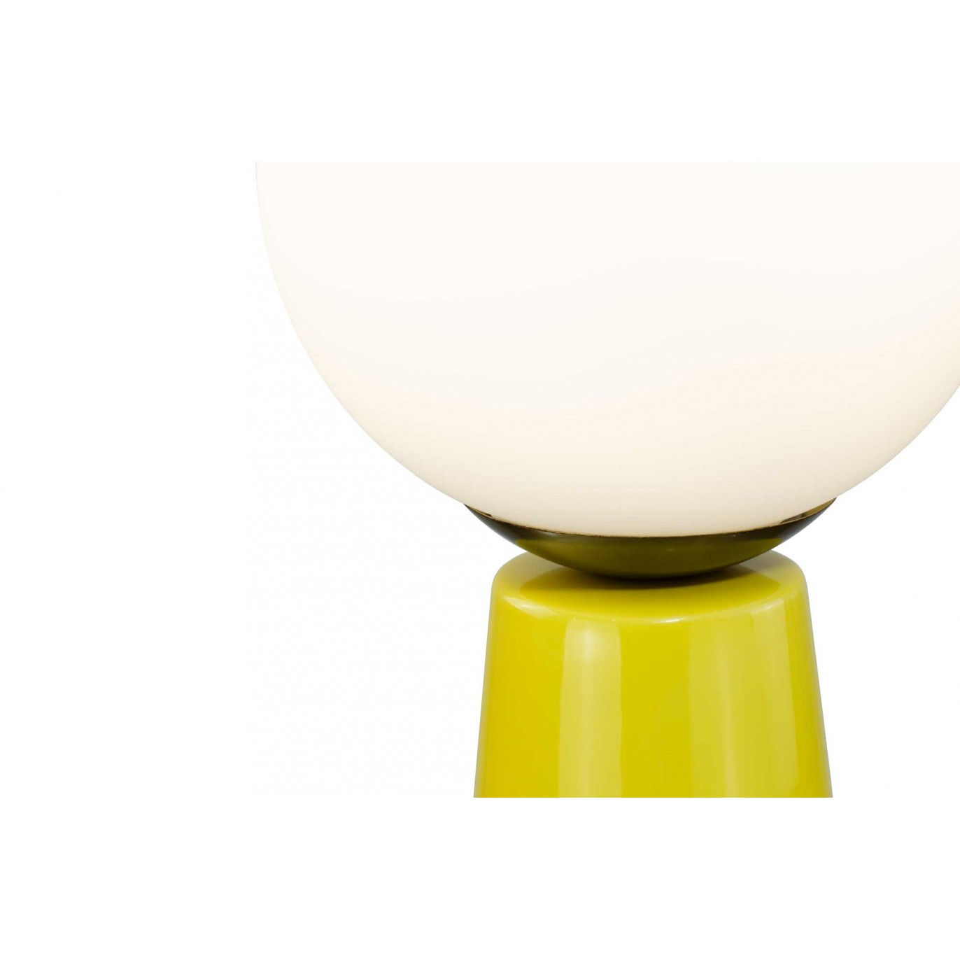 Lampe à poser en céramique colorée, verre et métal doré - COLYNE