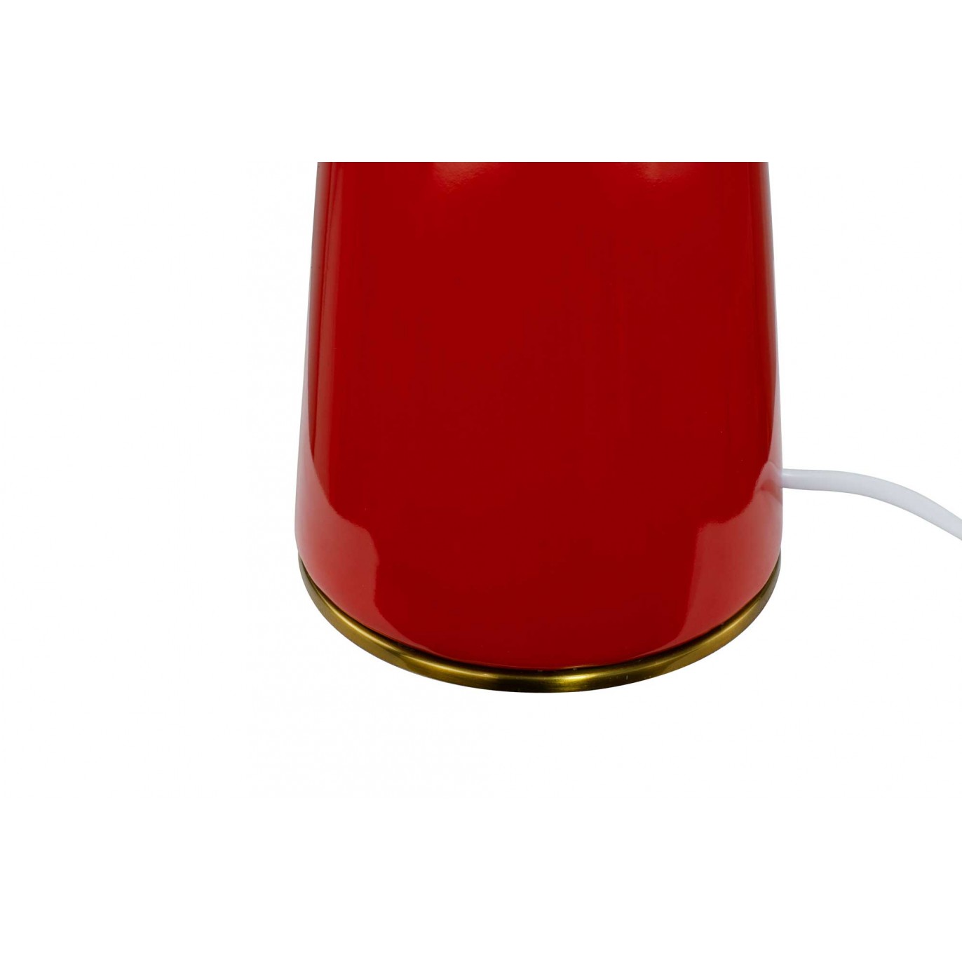 Lampe à poser en céramique colorée, verre et métal doré - COLYNE