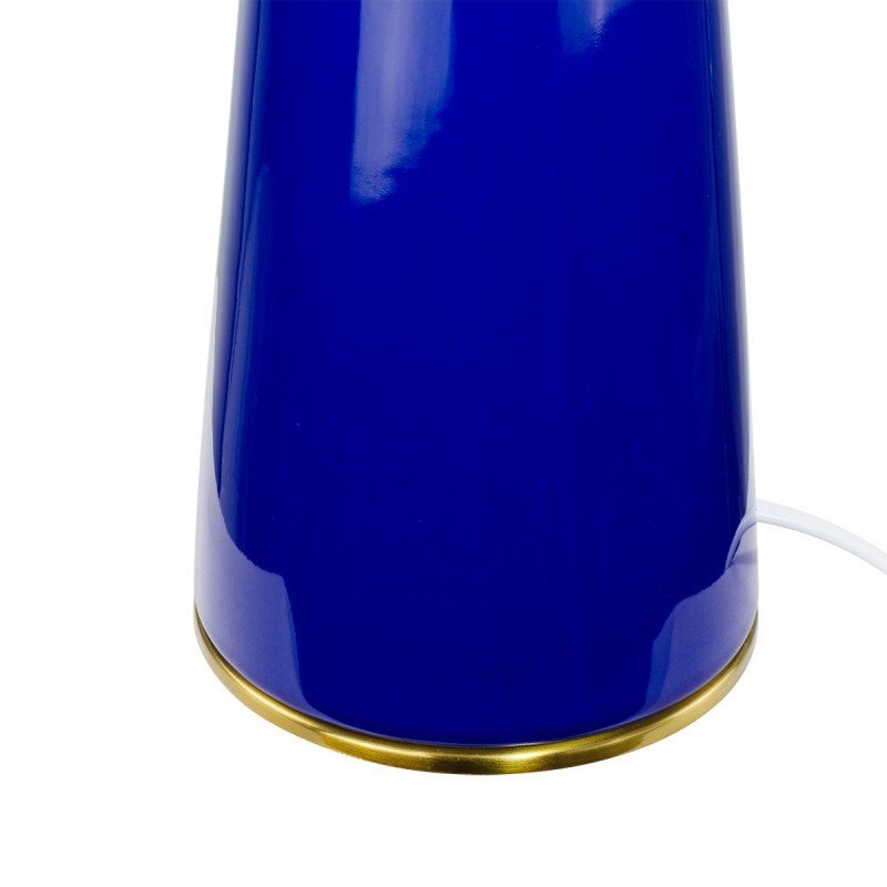 Lampe à poser en céramique colorée, verre et métal doré - COLYNE