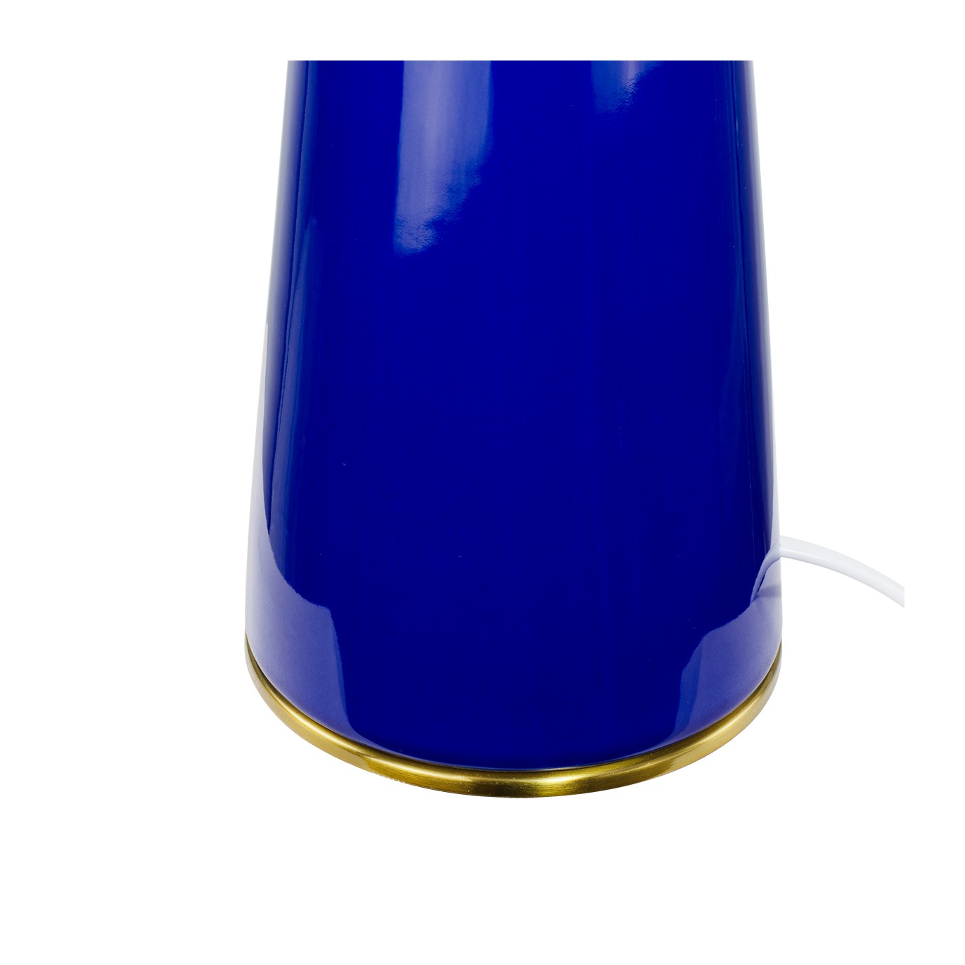 Lampe à poser en céramique colorée, verre et métal doré - COLYNE