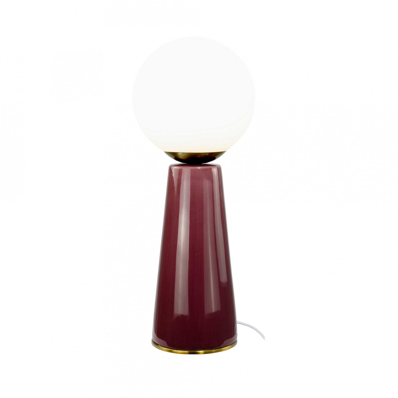Lampe à poser en céramique colorée, verre et métal doré - COLYNE