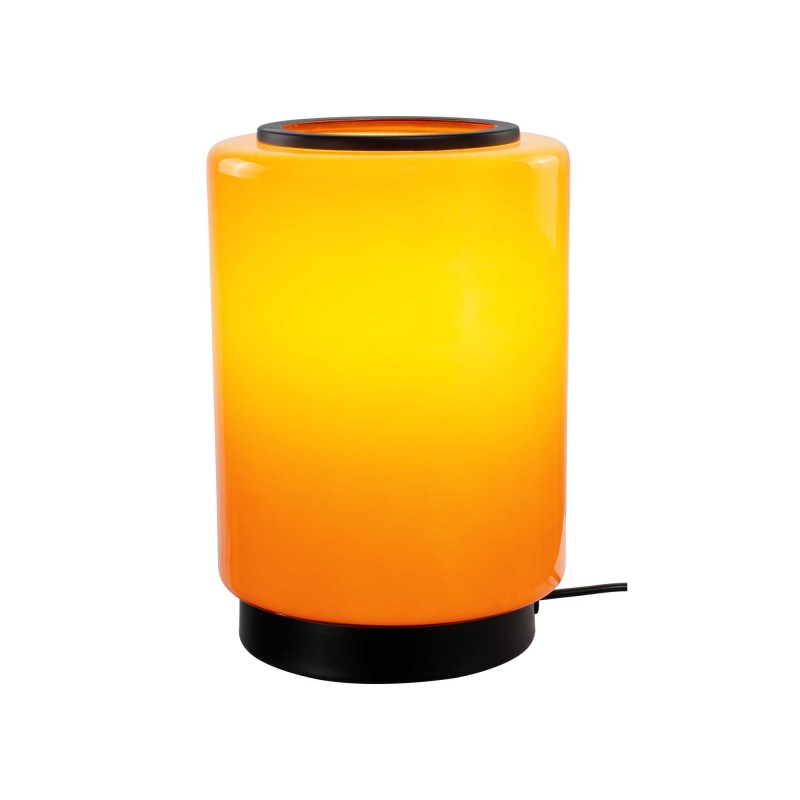 Lampe à poser en verre coloré et métal style rétro - TEORA