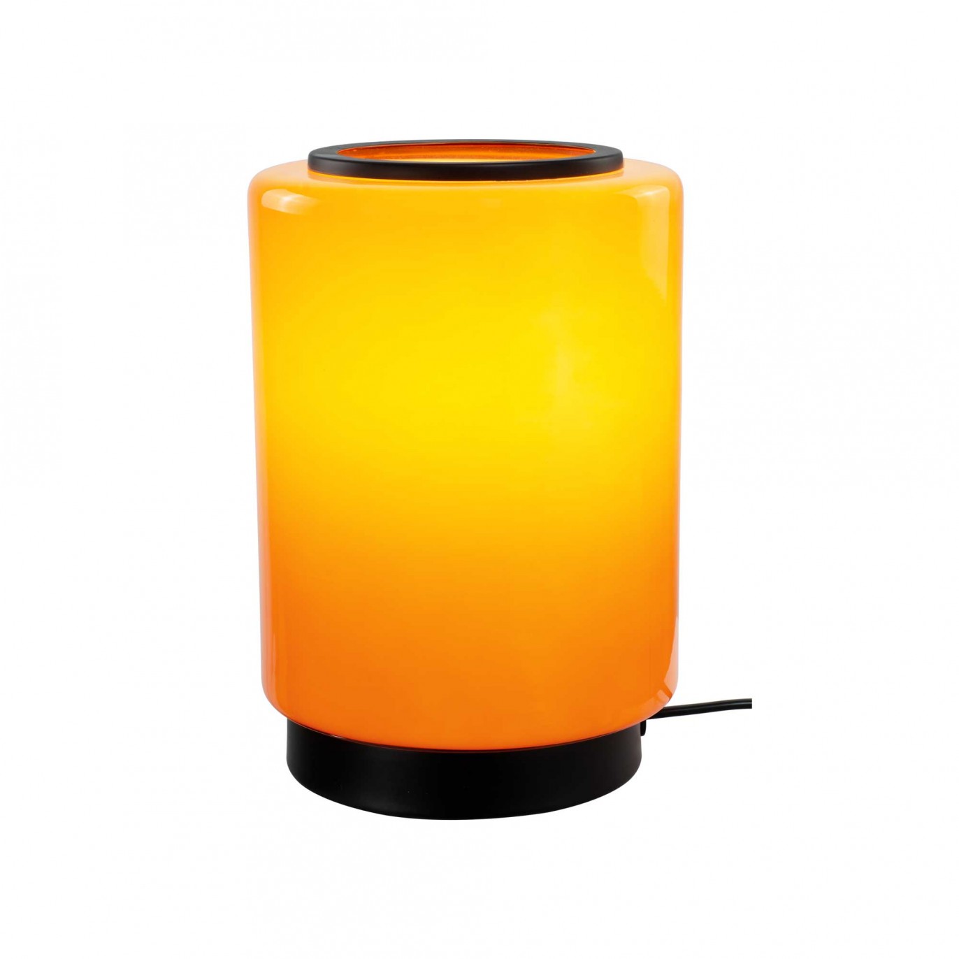 Lampe à poser en verre coloré et métal style rétro - TEORA