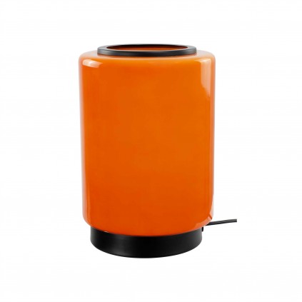 Lampe à poser en verre coloré et métal style rétro - TEORA