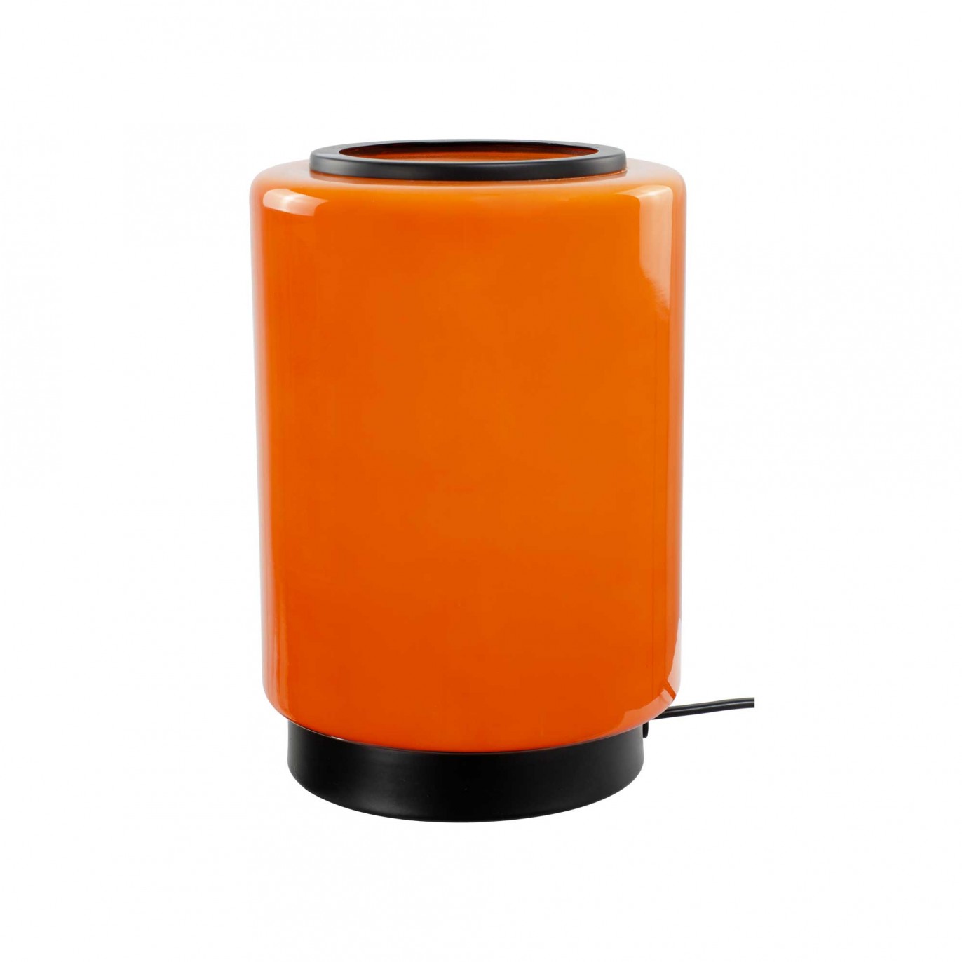 Lampe à poser en verre coloré et métal style rétro - TEORA