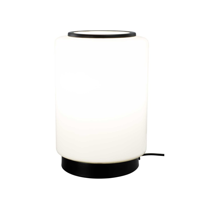 Lampe à poser en verre coloré et métal style rétro - TEORA
