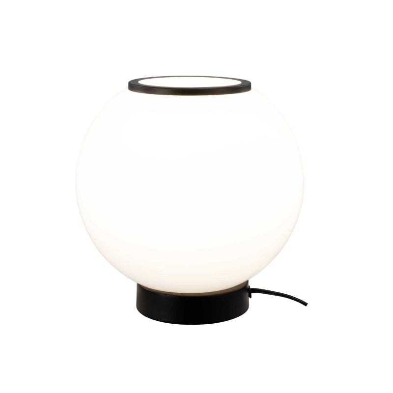 Lampe à poser en verre coloré et métal style rétro - SILEA