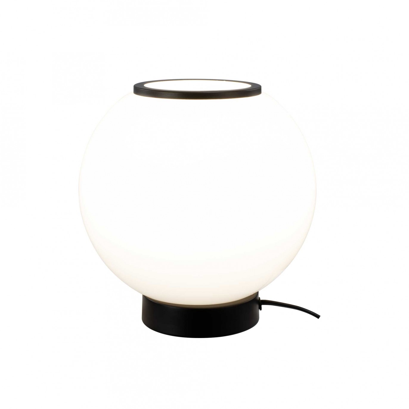Lampe à poser en verre coloré et métal style rétro - SILEA