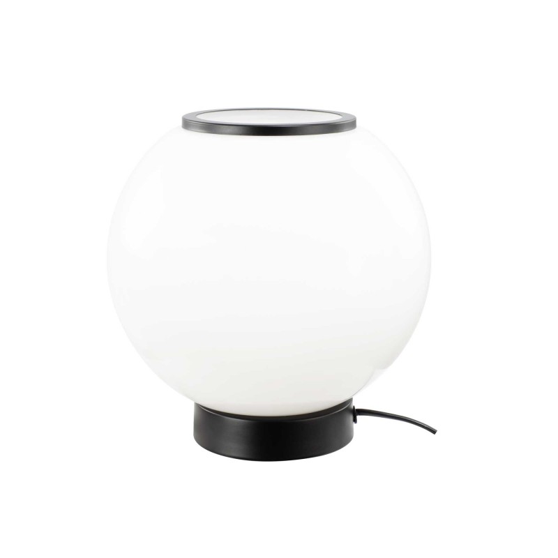 Lampe à poser en verre coloré et métal style rétro - SILEA