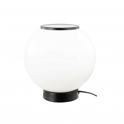 Lampe à poser en verre coloré et métal style rétro - SILEA