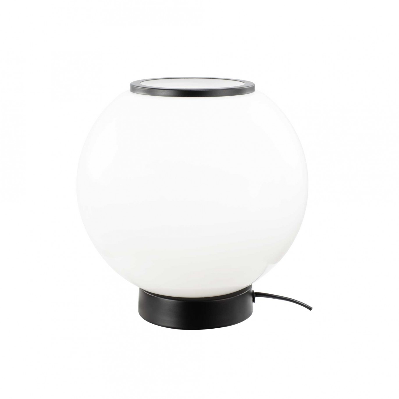 Lampe à poser en verre coloré et métal style rétro - SILEA