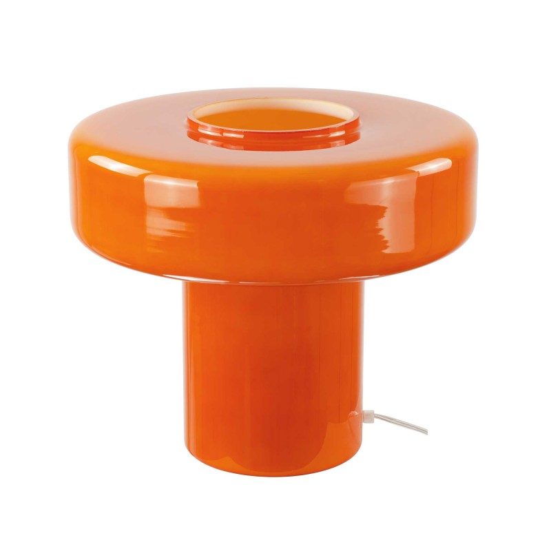 Lampe à poser XXL en verre coloré et style rétro - FOZA MAXI