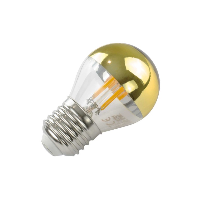Ampoule LED miroir doré MANILLE - E27 - G45 - Intensité moyenne - Blanc chaud - 4W / 2200K / 470lm